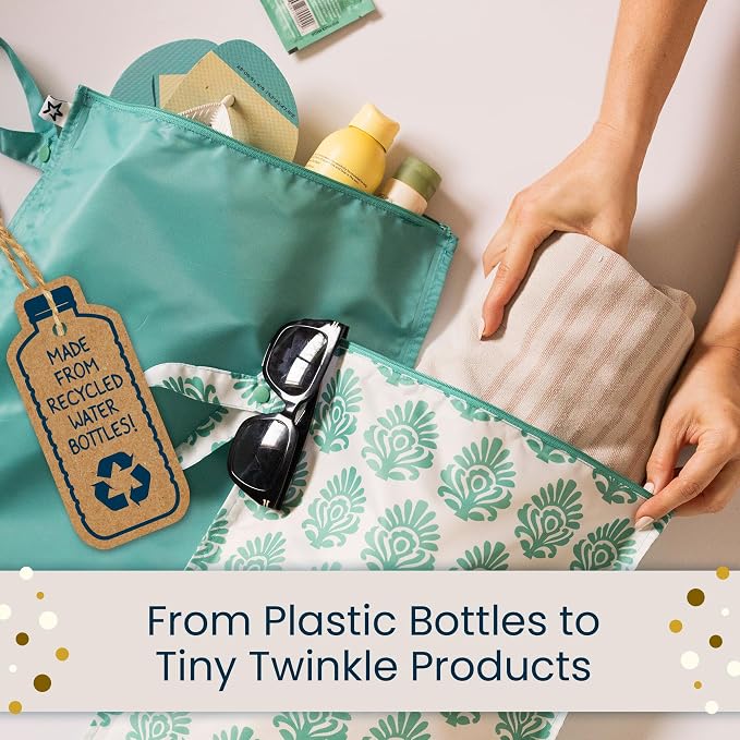 Tiny Twinkle Wet Dry Bag – 2 Pack Reusable Waterproof & Mess Proof Wet Bags - Image 7