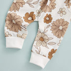 3Pcs Baby Girl Outfits Daisy Sweatshirt + Pants + Headband Infant Fall Winter - Image 4