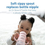 Dr. Brown's Milestones Wide-Neck Sippy Spout Bottle - Image 3