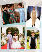 DISAUR Boys Suits Toddler Tuxedo Suit Wedding Ring Bearer Outfit Vest Pants - Image 6
