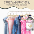 50 Premium Kids Velvet Hangers - Image 6