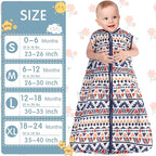3 Pack Baby Sleep Sack 100% Rayon Cotton Baby Sleeping Bag 2-Way Zipper Toddler - Image 6