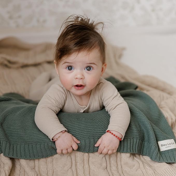 Heritage Knit Organic Swaddle Blanket - Image 6
