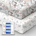 Pack and Play Sheets Fitted, Ultra Soft Mini Crib Sheets Girl, Premium Jersey by TotBasic%7CRedesigntheBasic