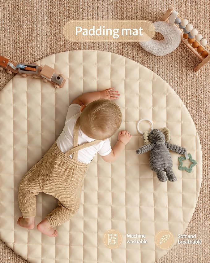 Blissful Diary Baby Play Gym Mat, Tummy Time Activity Mat - Image 4