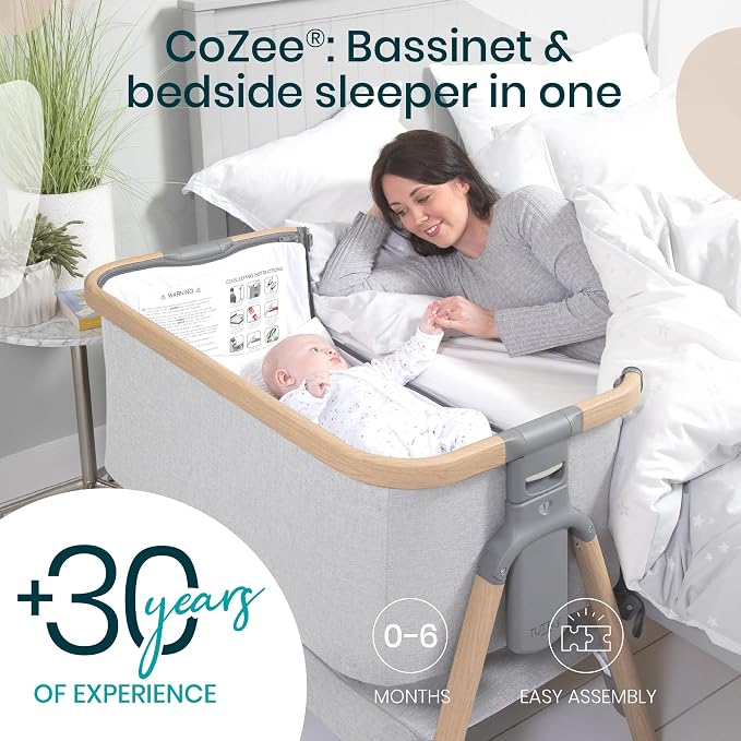 Tutti Bambini CoZee® 2-in-1 Baby Bassinet & Bedside Sleeper - Image 2