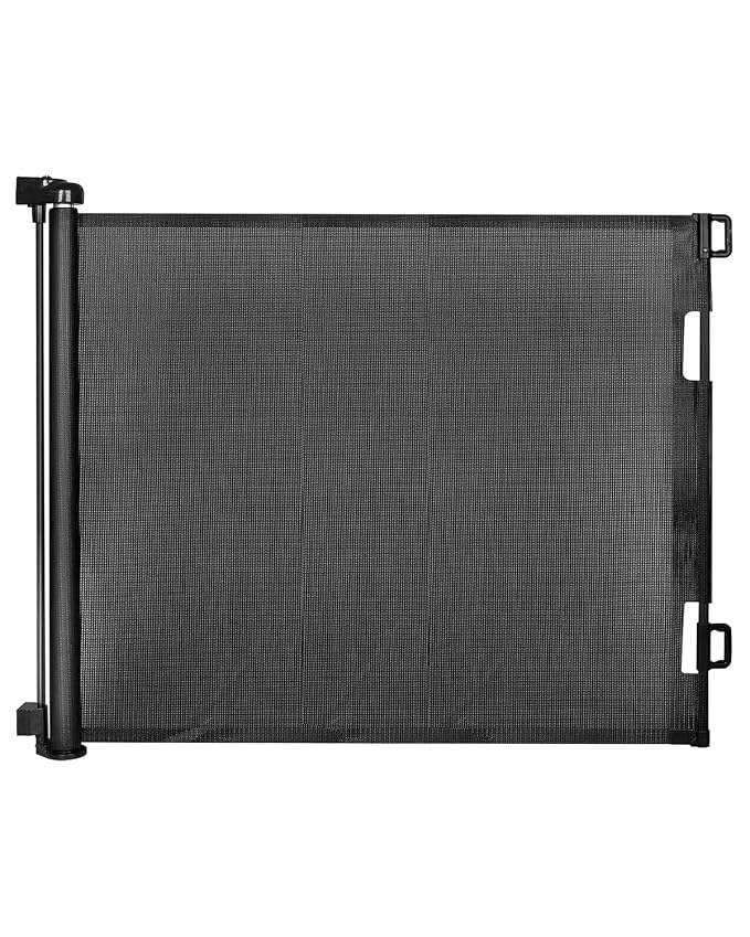 Retractable Baby Gate for Doorways and Stairs, Mesh Safety Gate for Pet by Veraste
