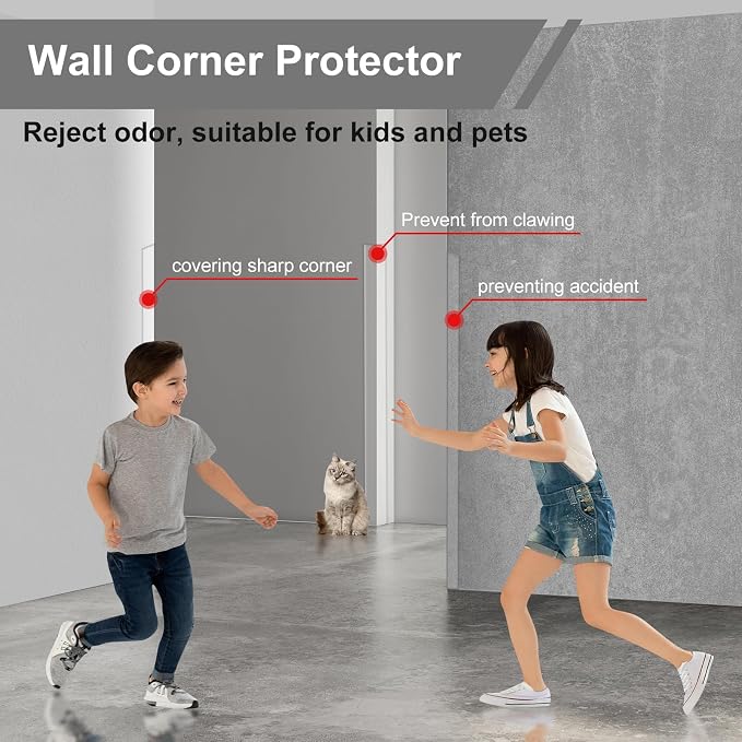 Wall Corner Protector, 31-1/2 in X 1-5/8 in Corner Guard - Image 2