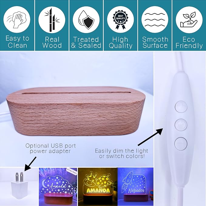 Personalized Night Light | Custom Nightlight - Image 2