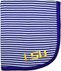 Creative Knitwear LSU Tigers Striped Baby Blanket by CollegeBaby
