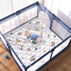 High-Density Foam Baby Play Mat, 47x47 Inches Thicken One-Piece Comfortable and - Image 4
