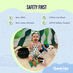 Gamezies Baby Boy and Girl Silicone Boot Plush Pacifier - Image 4