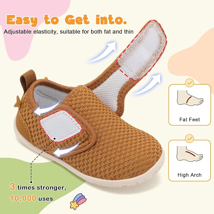 FEETCITY Baby Walking Shoes Barefoot Baby Shoes Infant Sneakers Newborn Crib - Image 2