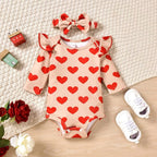 Aalizzwell Preemie Newborn Infant Baby Girls Clothes Ribbed Romper Bodysuit - Image 4