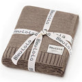 Heritage Knit Organic Cotton Baby Swaddle Blanket by BleuLaLa
