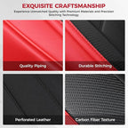FREESOO Red Black Car Seat Covers Full Set - Image 9