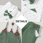 CARETOO Toddler Boy Clothes Suit Gentleman Wedding Outfits Kids Formal Dress - Image 2