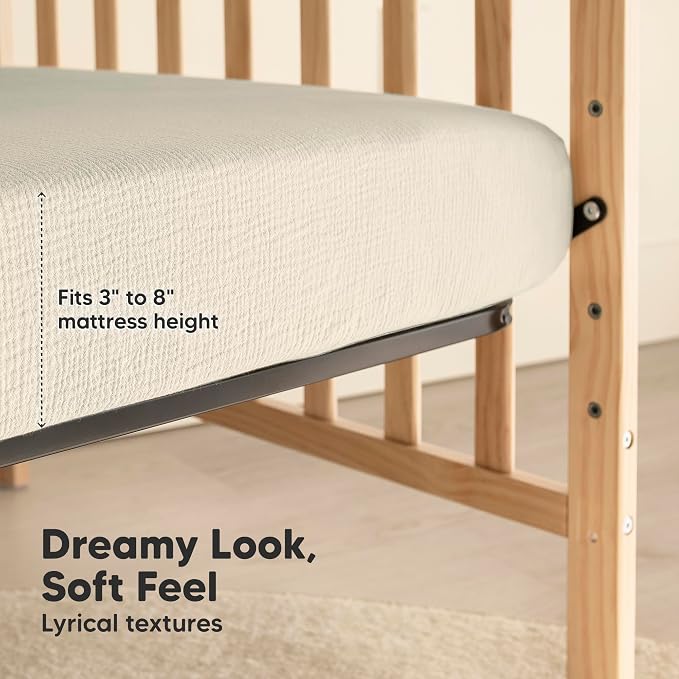 KeaBabies 2-Pack Muslin Crib Sheets - Image 6