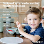 WeeSprout Silicone Plates for Babies & Toddlers 100% Food-Grade Dishes for Self - Image 3