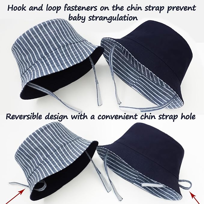 Keepersheep Baby Baseball Cap Infant Sun Hat, Cotton Knit - Image 4