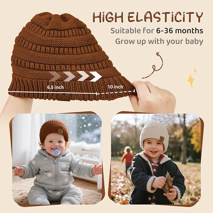 Durio Unisex Baby Beanie - Image 4