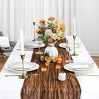 6 Pack Brown Fall Cheesecloth Table Runner 10Ft Gauze Cheese Cloth Table Runner - Image 3