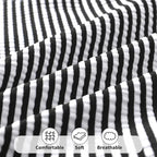 Happy Town Toddler Swimsuit Girl Solid Color Stripe One-Piece Baby Bathing Suits - Image 5