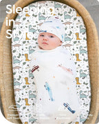 Bassinet Sheets for Baby Boy Girl, TotBasic Buttery Soft Universal Bassinet - Image 5