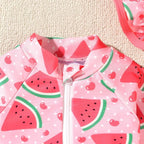 Aalizzwell Baby Girls Long Sleeve One Piece Swimsuit - Image 4