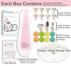 Baby Nail Trimmer 21 in 1, Usage Labeled Case & 13 Extra Replacement Tools - Image 5