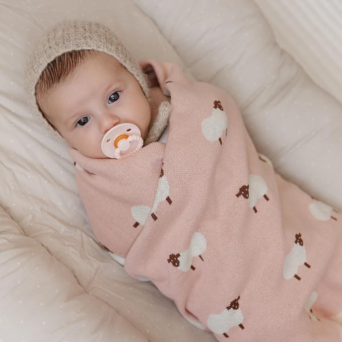 Luxury Knit Baby Receiving Blanket - Image 2