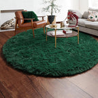 ONASAR Dark Green Round Area Rugs 6ft, Ultra Soft Bedroom Circle Rug - Image 9