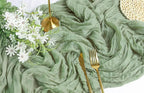 FEXIA 6 Pack Sage Green Table Runner 35x120 Inches - Image 3