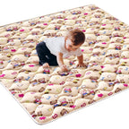 High-Density Foam Baby Play Mat, 50x50 Inches Thicken One-Piece Comfortable and by VibeBear