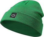 Baby Beanie Knit Ski Hat with Cute Face - Image 2