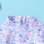 Infant Baby Girl Swimsuit One-Piece Long Sleeve Rash Guard - Image 4