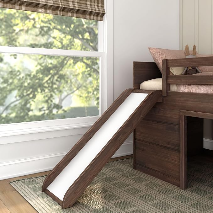 Max & Lily Loft Bed Twin Size, Solid Wood Low Loft Bed - Image 7