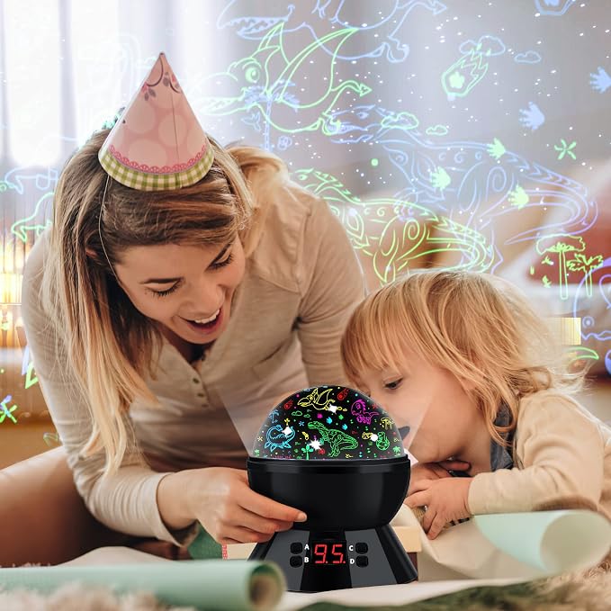 Dinosaur Night Light Projector for Kids Toys for Boys Room, 360 Degree Rotation - Image 5
