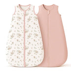 Konssy Muslin Baby Sleep Sack 0-6 Months 0.8 TOG, 2 Pack 100% Cotton Wearable by Konssy