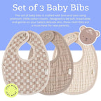 Itzy Ritzy Set of 3 Baby Bibs - Image 2