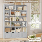FINETONES 69" H Toy Storage Organizer, 6 Tier Tall Kids Bookshelf - Image 7