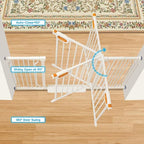 Stair Baby Gate 57-66 Inch, Extra Wide Safety Gate - Image 5
