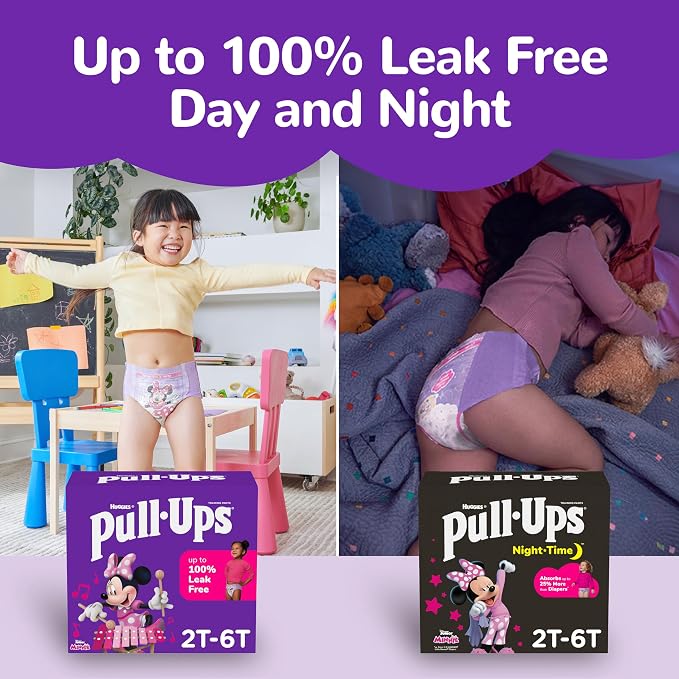 Pull-Ups Girls' Night-Time Potty Training Pants, Size 4T-5T Overnight Training - Image 10
