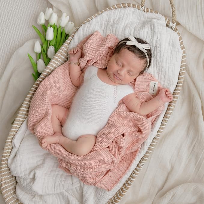 Heritage Knit Organic Swaddle Blanket - Image 7
