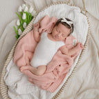 Heritage Knit Organic Receiving Swaddle Blanket - Image 4