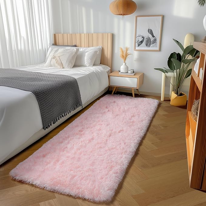 ONASAR Pink Runner Rugs for Bedroom Living Room, 2x6 Washable Bedside Hallway - Image 7