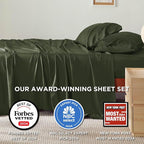 Bedsure Full Size Bed Sheets, Cooling Sheets, Rayon Derived from Bamboo - Image 2