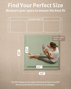 Blissful Diary Vegan Leather Baby Play Mat, 50x50 Thicken Foam Cushioned & - Image 3