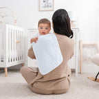 Comfy Cubs Muslin Burp Cloths 20" x 10", Ultra Absorbent 100% Cotton - Image 2
