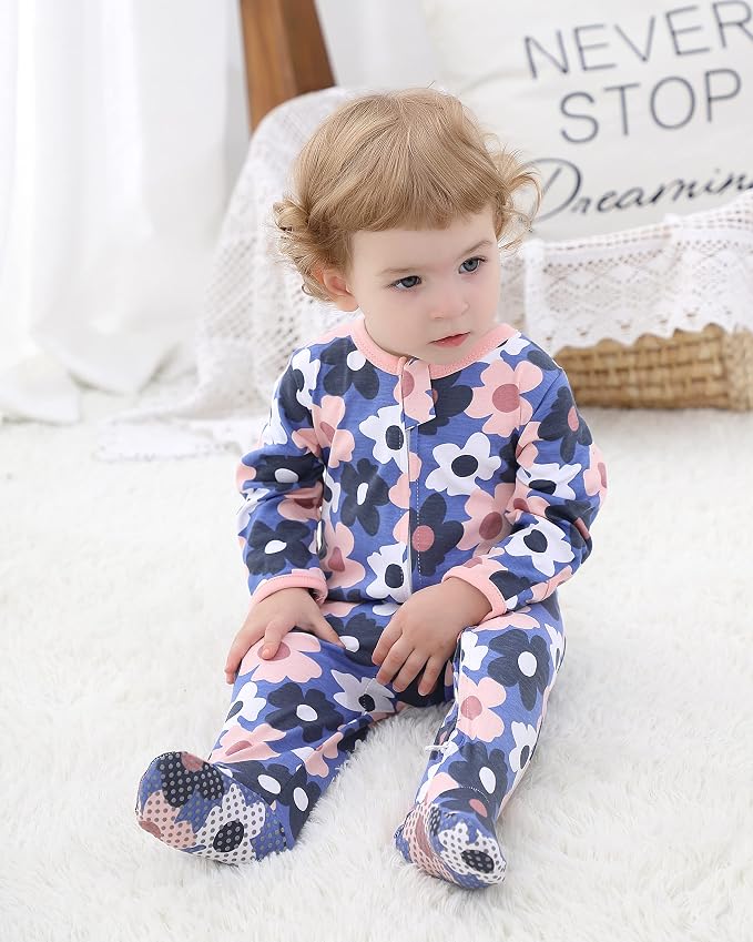 Baby Footed Pajamas with Mitten Cuffs - Image 7